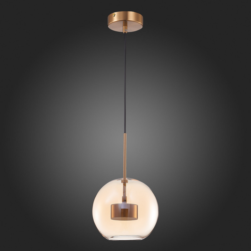 Светильник подвесной 20 см, 7W 3000K ST LUCE BOPONE SL1133.333.01 Латунь
