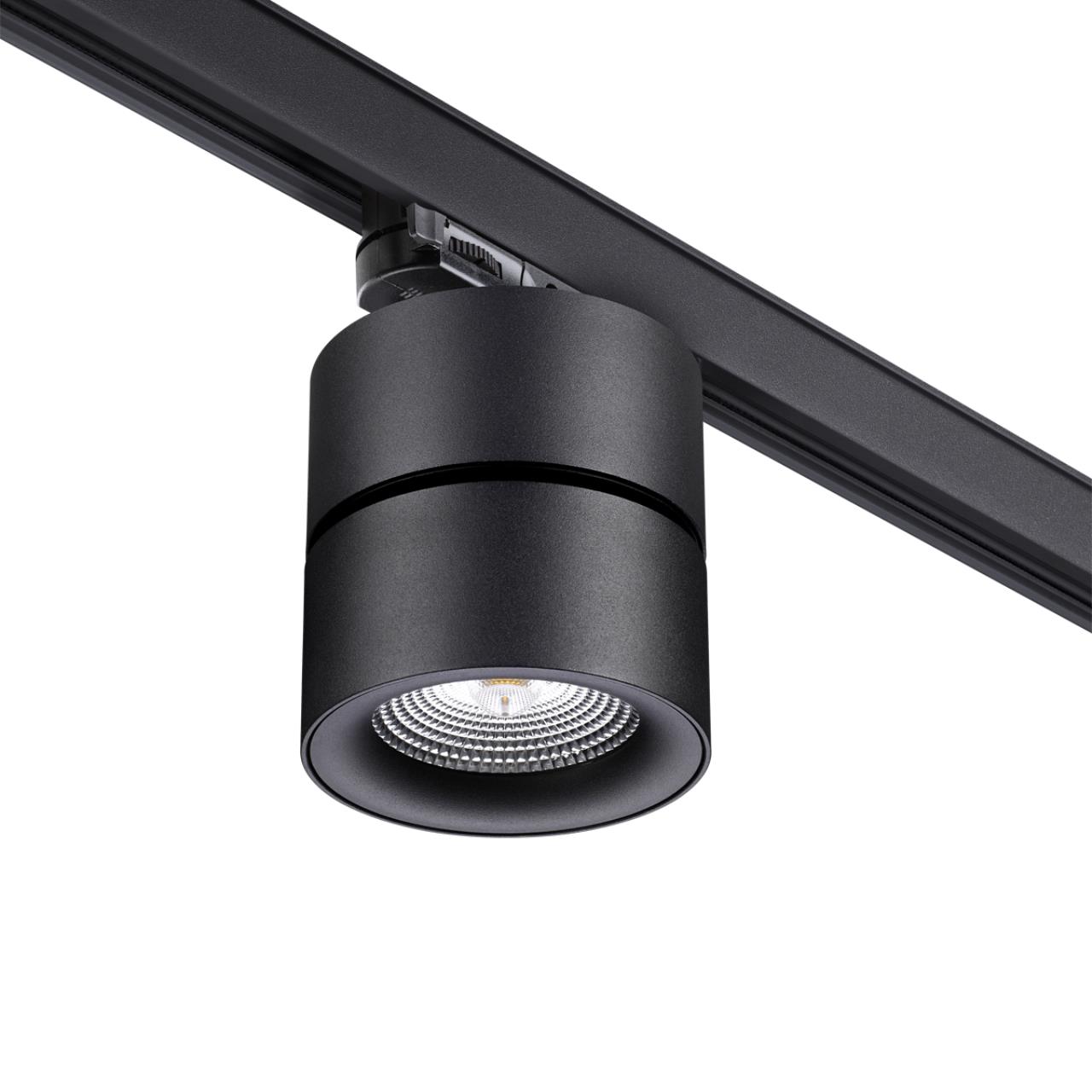 Светодиодный светильник 10 см, 25W, 4000K, Novotech Groda 358787, черный