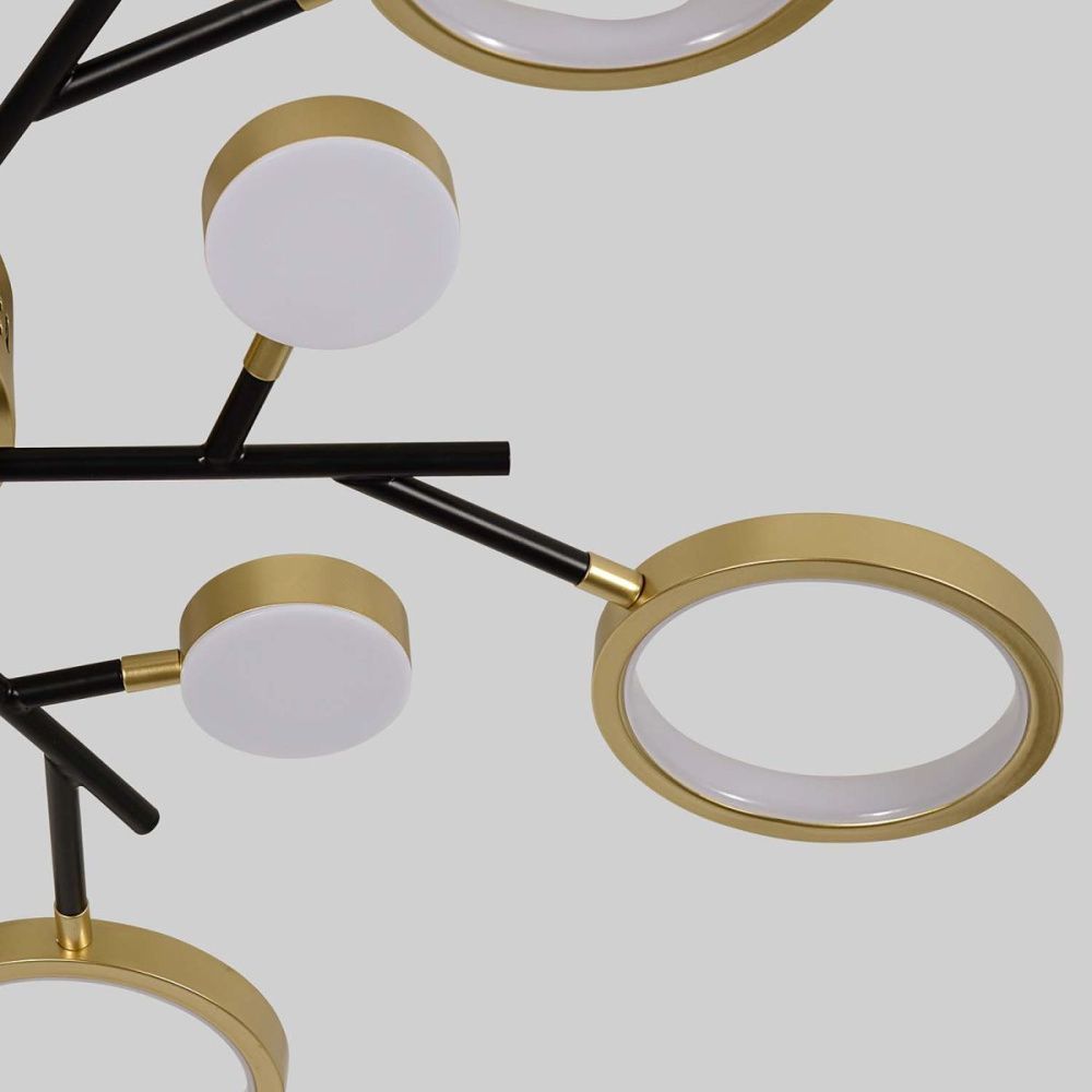 Потолочный светильник 88 см, 140W, 3500-6500K, F-Promo Hybrid 4686-13C, золото