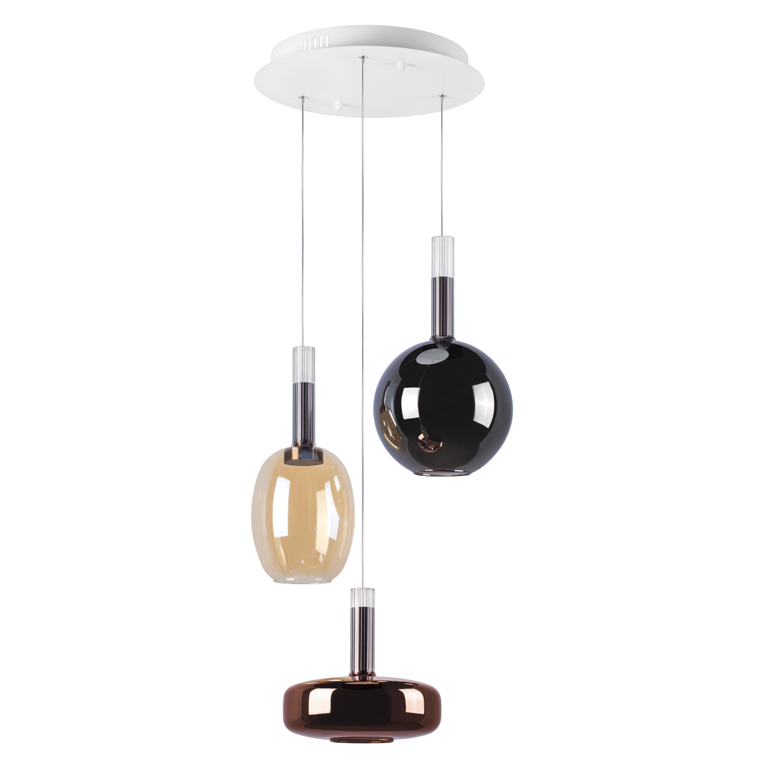 Люстра подвесная *35-150 см, 18W, 3000K, Lightstar Disco 792139, Белый