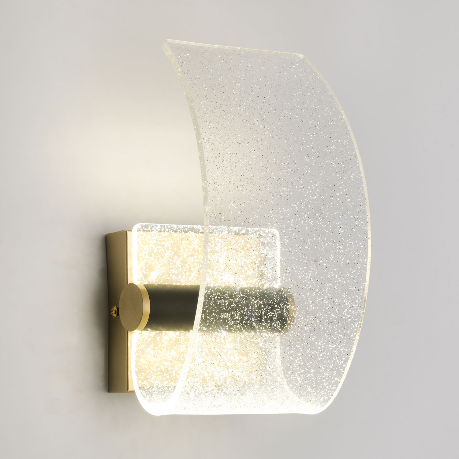 Бра настенное 10*22-22 см, 1*LED, 3W, 4000K, Lussole Calvert LSP-7371, матовое золото