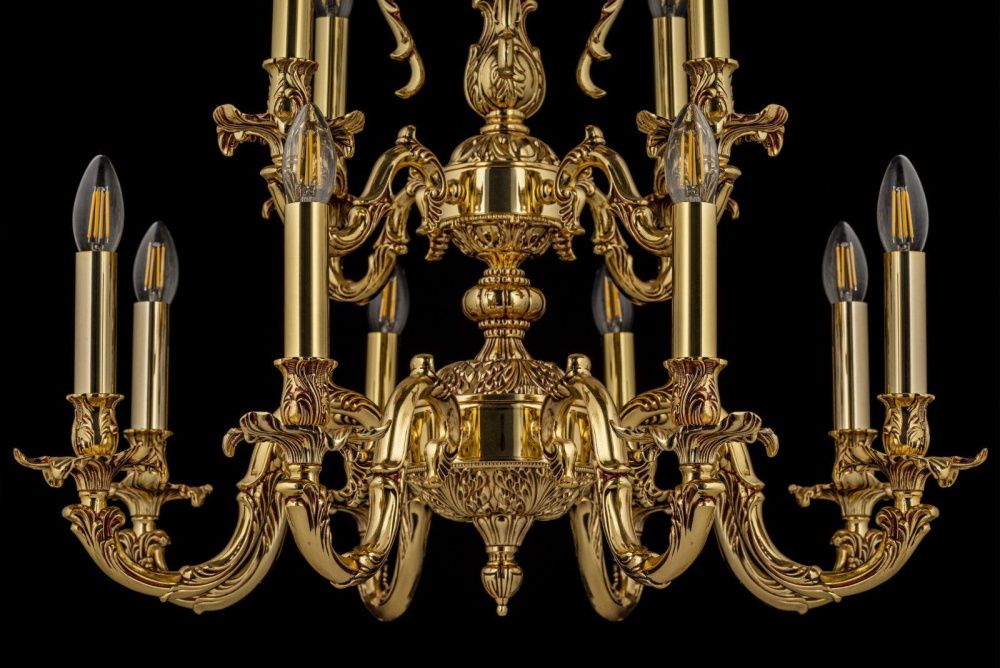 Люстра *62*70 см, 12*E14*40W, Dio D`arte Vivaro Vivaro E 1.1.12 CG, Золото