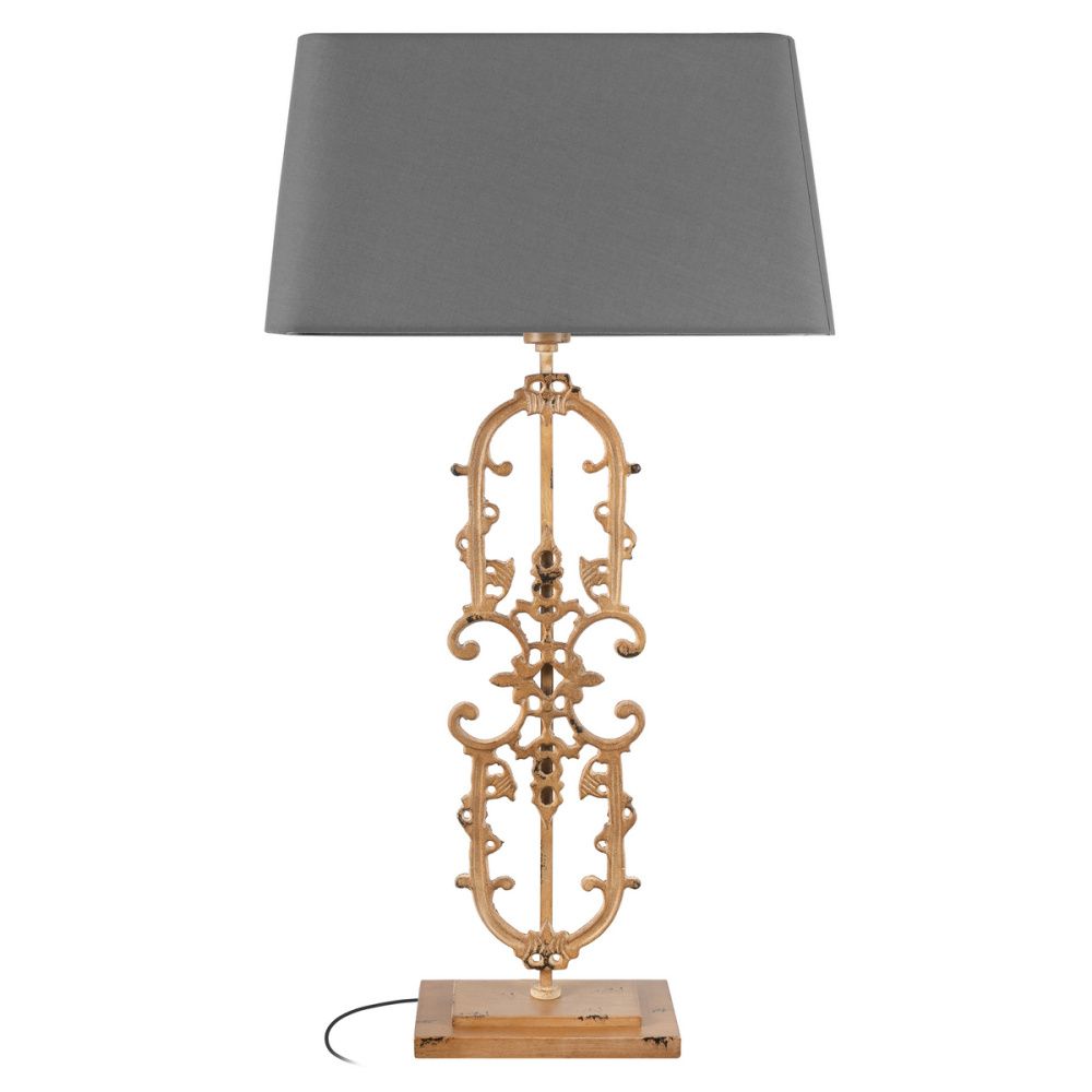 Настольная лампа 94 см, Loft IT Lace 10439T/A, серый