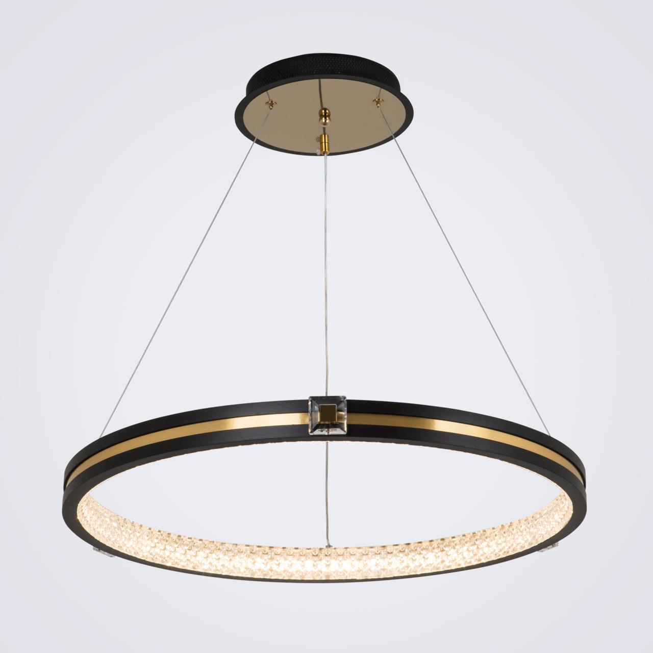 Подвесной светильник 60*60*140 см, LED 60W, 3000 / 6000K, Черный, Латунь LED4U L77084-1