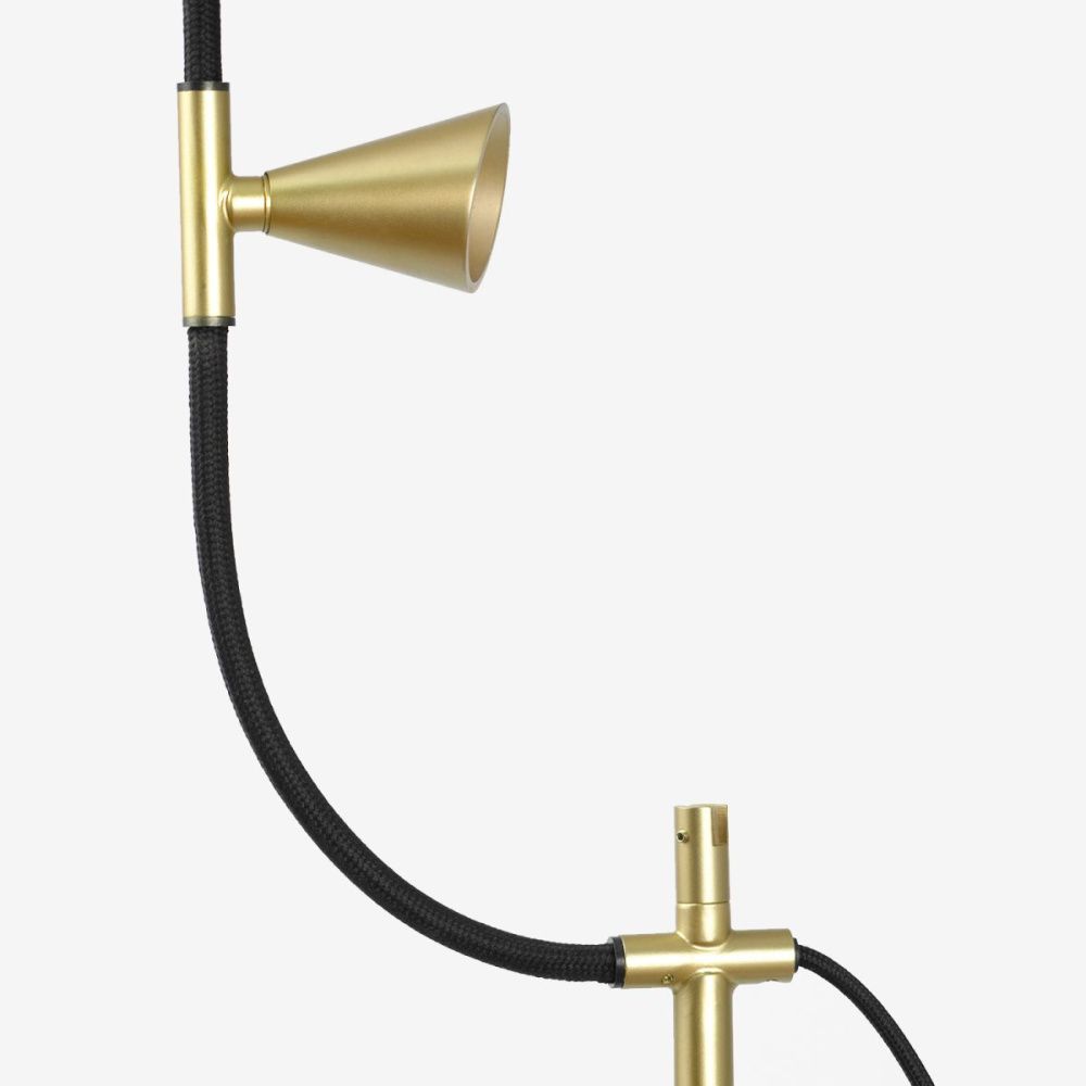 Торшер 128 см, 8W, 3000K, Lussole Major LSP-4011, черный