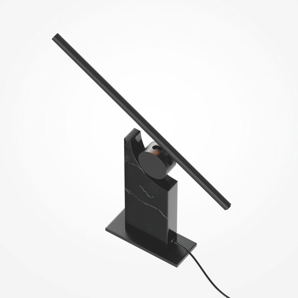 Настольная лампа 42,4*6,5*-27,1 см, *LED*9W, 3000K, Maytoni Monumento MOD467TL-L9B3K, Черный
