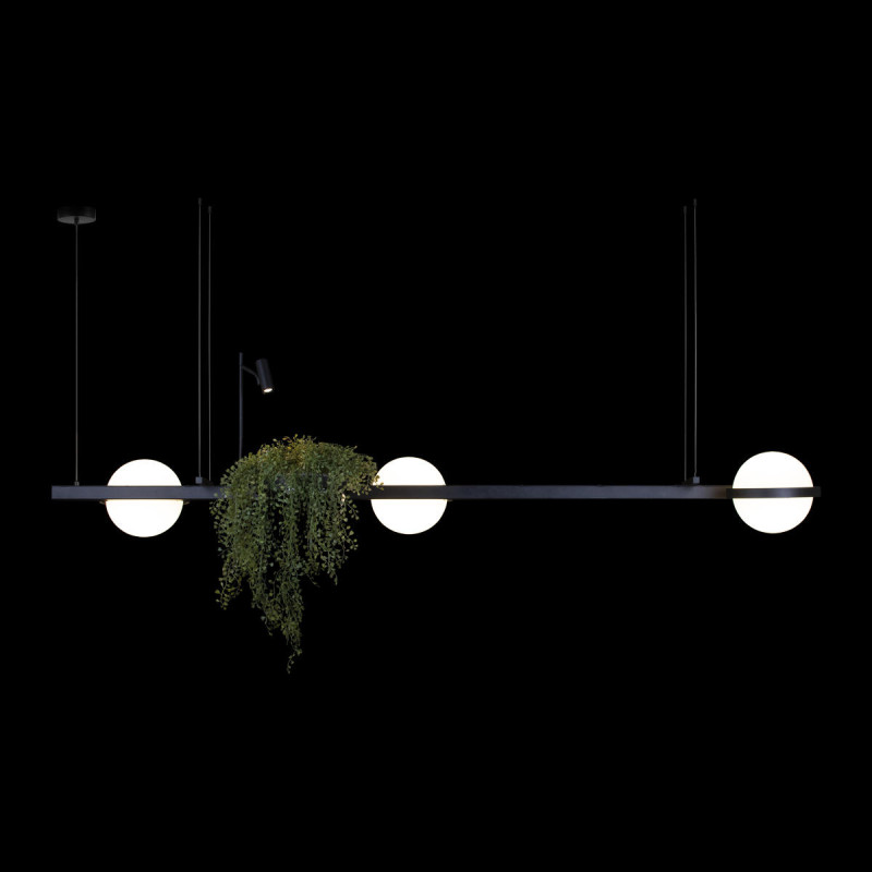 Светильник 195*49,5 см, 4*LED*W, 3000К Loft It 10121/C Jardin, Черный
