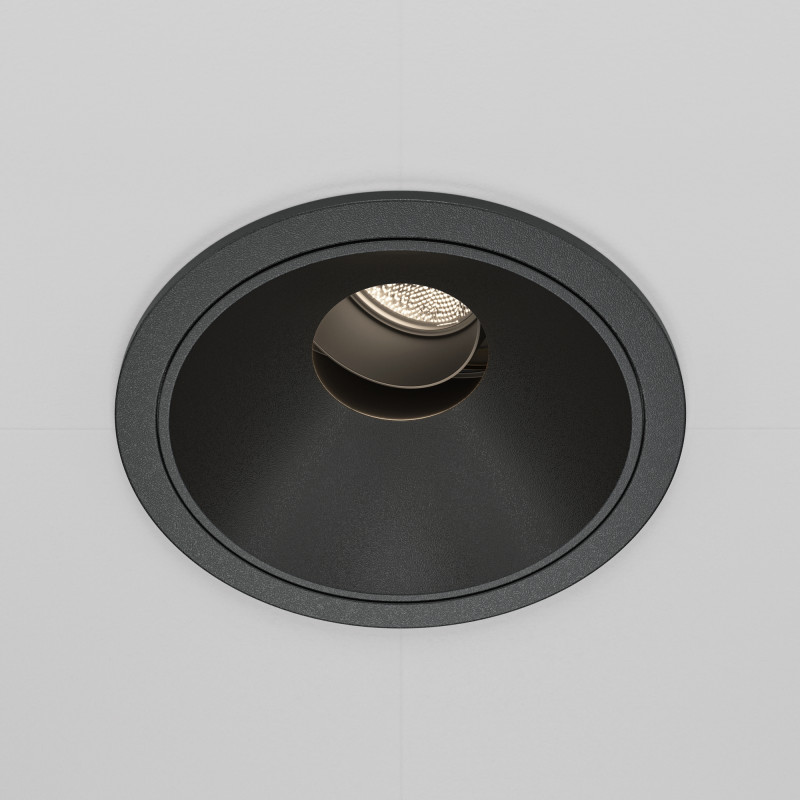Встраиваемый светильник 8,3*7 см, LED*10W, 4000 К, Wise DL057-10W4K-B Maytoni Downlight, Черный