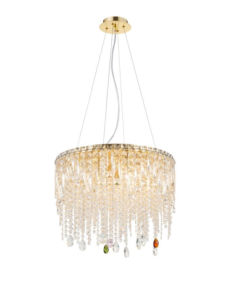 Люстра Ø500 x H350 (1000), мм, 11*40W (440W), H GOLD (Золото) NewRgy E62-ф500*H310 H GOLD