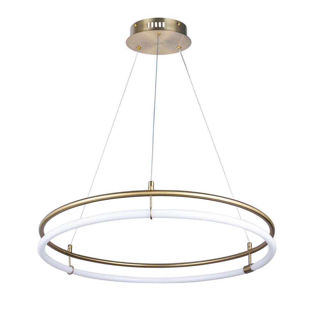 Подвесная люстра 60*20-150 см, 6*LED, 24W, 4000K, Favourite Girth 4629-6P, золотой
