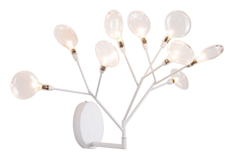 Бра 42*35 см, Crystal Lux EVITA AP9 WHITE/TRANSPARENT Белый
