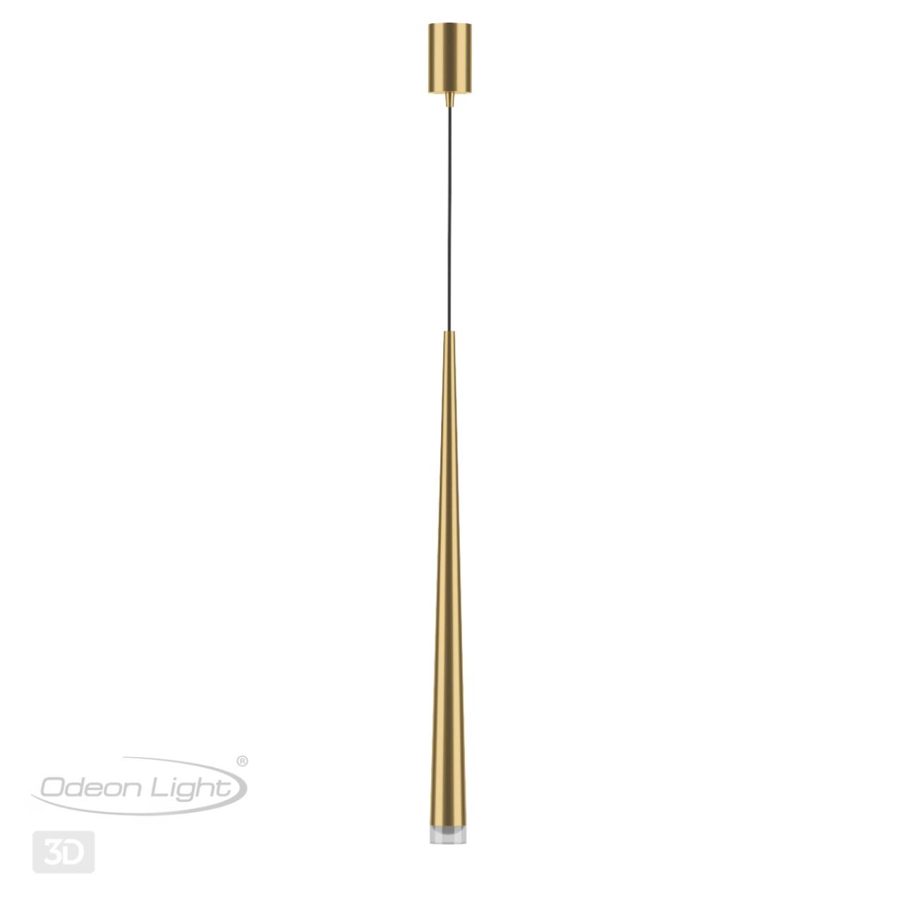 Светодиодный светильник 4 см, 7W, 3000K, Odeon Light FRIDA 4352/5L, бронза