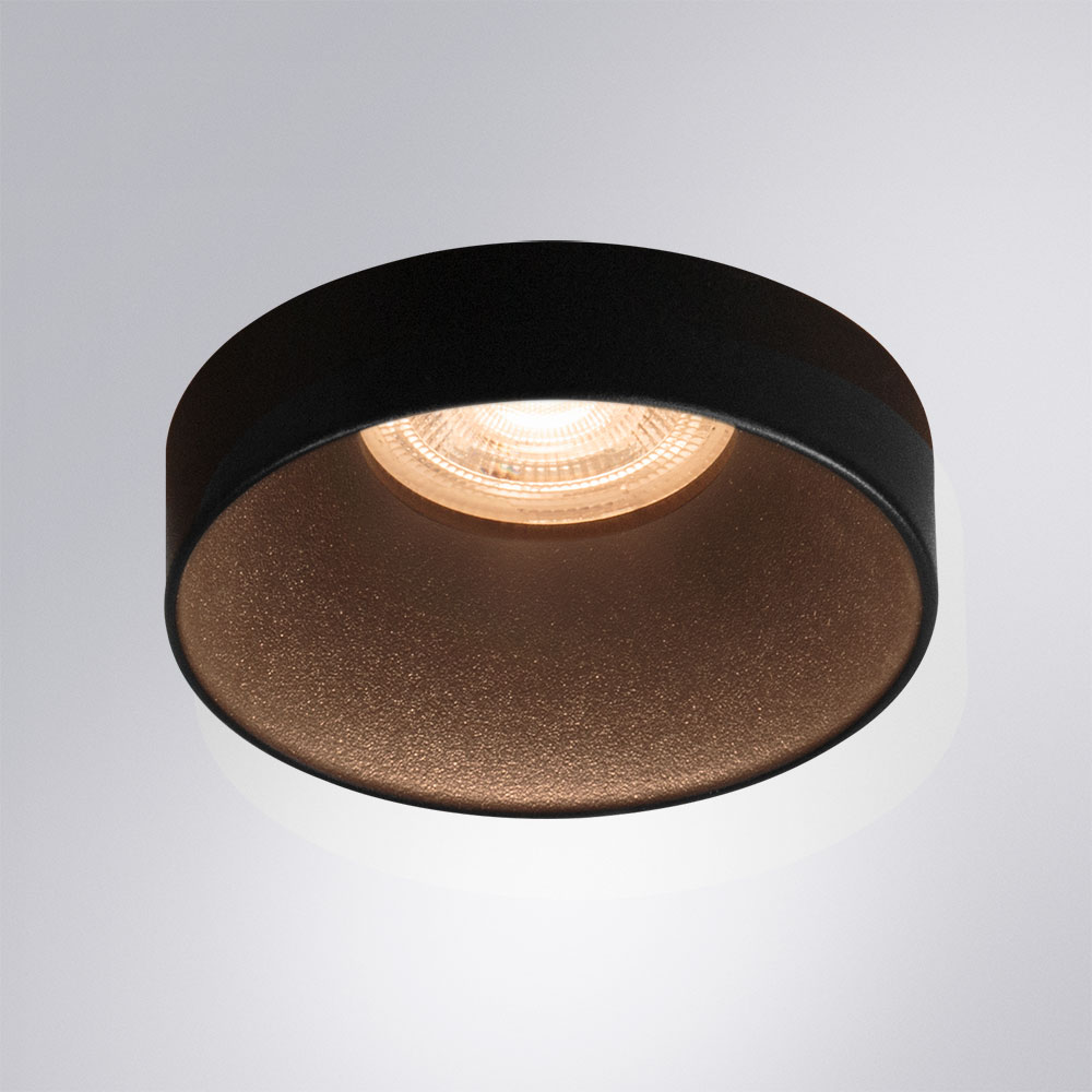 Встраиваемый светильник 4,8*8,5 см, *GU10, 35W, Arte Lamp Ramo A1240PL-1BK,