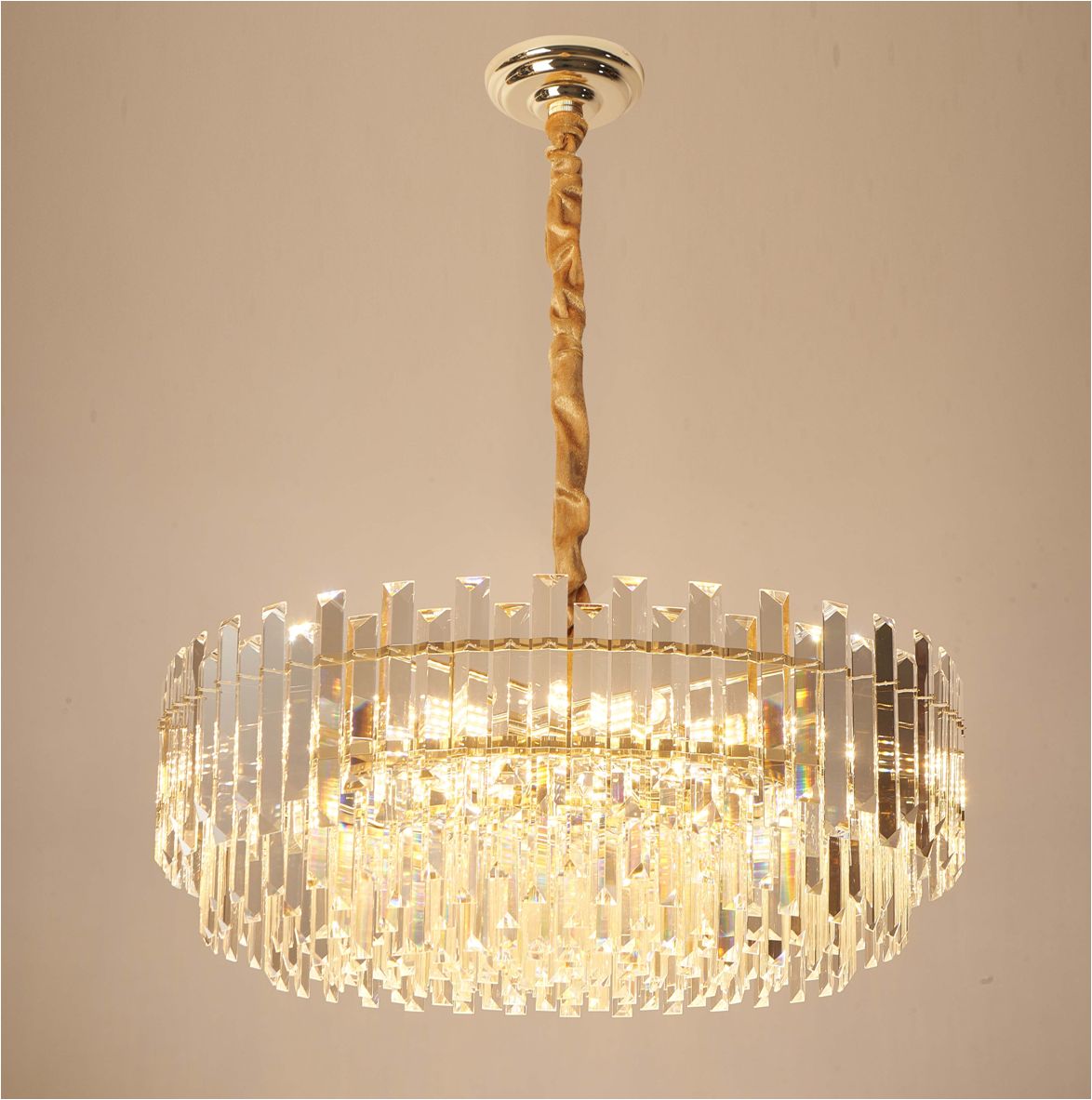 Люстра  1000*300, 24*E14, 40W NewRgy Cristallo DM50-ф1000*H330 H GOLD, H GOLD