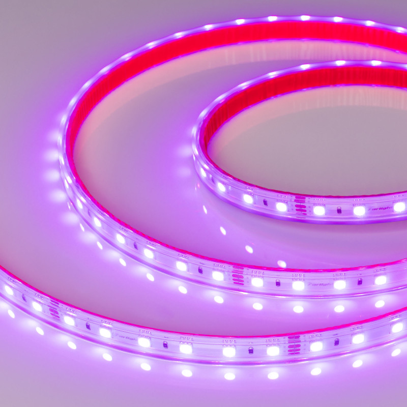 Лента герметичная RTW-PS-B60-12mm 24V RGB (14.4 W/m, IP67, 5060, 5m) (Arlight, 14.4 Вт/м, IP67) 021400(2). Цена указана за 5 метров. Продается кратно 5 метрам.