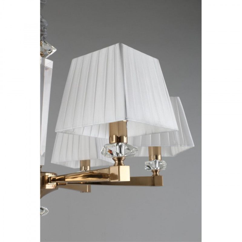Подвесная люстра 72*70-150 см, 6*E14, 40W, Aployt Dominka APL.722.13.06, золотой