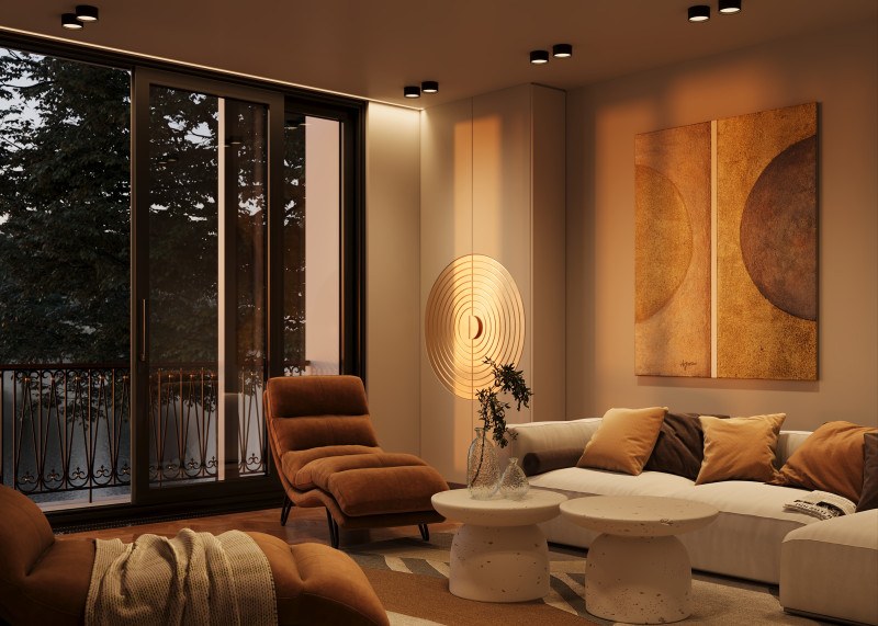Потолочный светильник 12*6,4 см, LED 12W 3000K Maytoni Technical Ceiling Glare C091CL-12W3K-B черный
