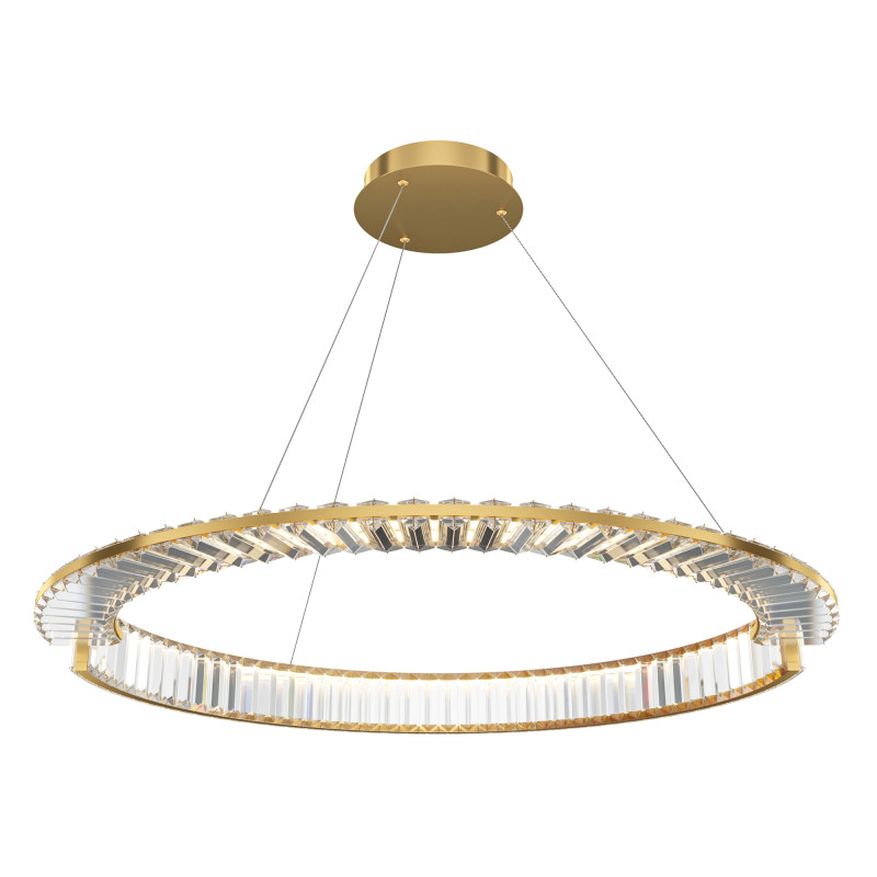 Подвесной светильник 80*80*150 см LED, 45W, 3000К, Maytoni Krone P097PL-L45BS3K латунный