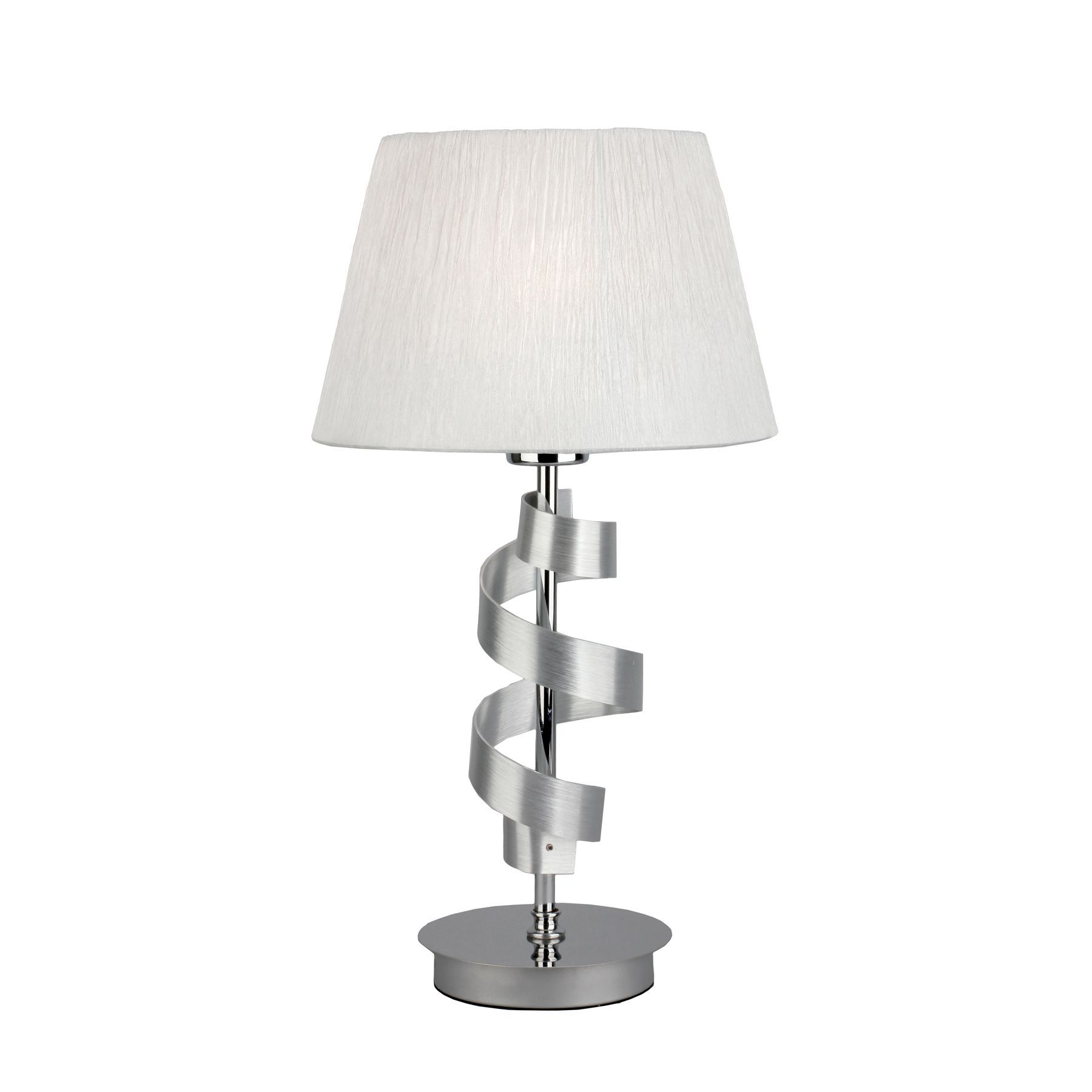 Настольная лампа Omnilux OML-60104-01, диаметр 27 см, хром