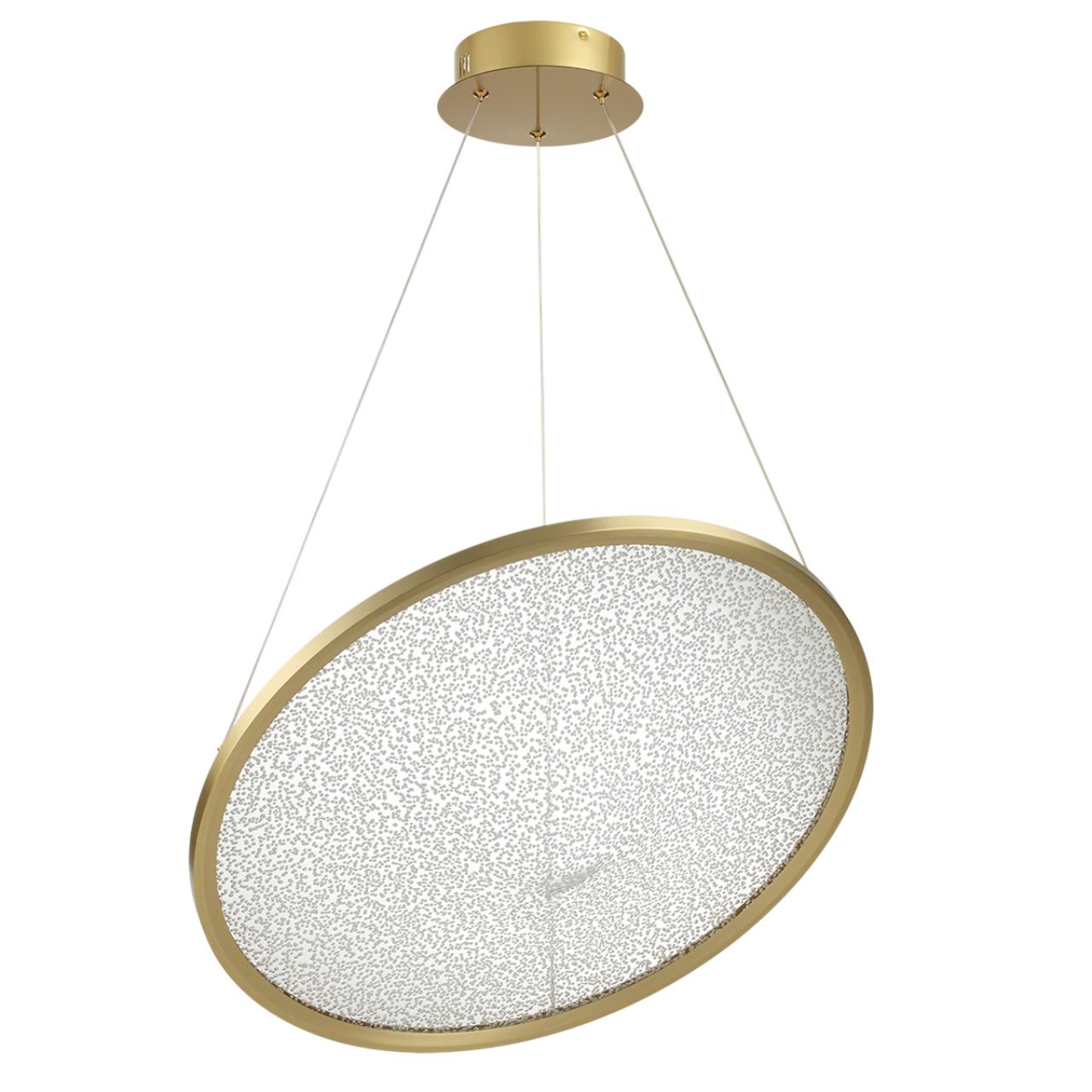 Подвесной светильник 58,7*150 см, 1*LED*41W 3000K Odeon Light FUSO 7047/41L бронзовый