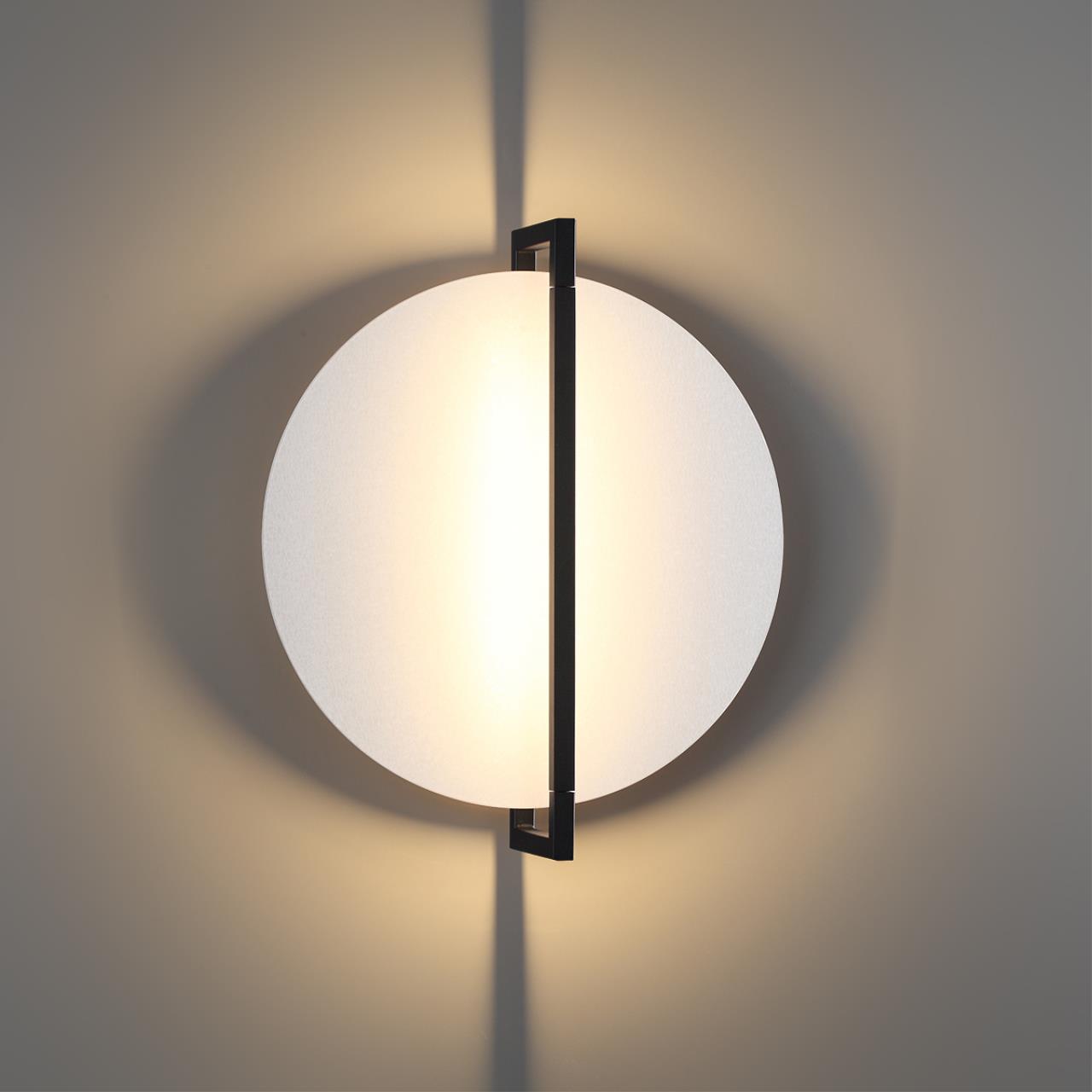 Настенный светильник 16,7*46 см, 1*LED*15W 3000K Odeon Light Lunar 7015/15WL черный