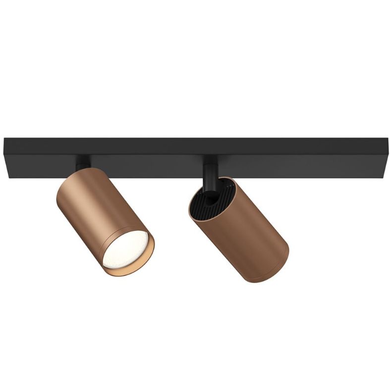 Светильник потолочный FOCUS S C051CL-02BC, черный-медь