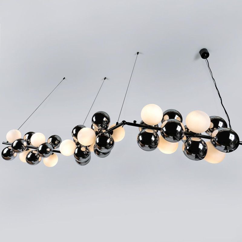 Подвесной светильник 155x23xсм, G9, 12xG9Вт, , Modelux MS.8055.12 BK Черный