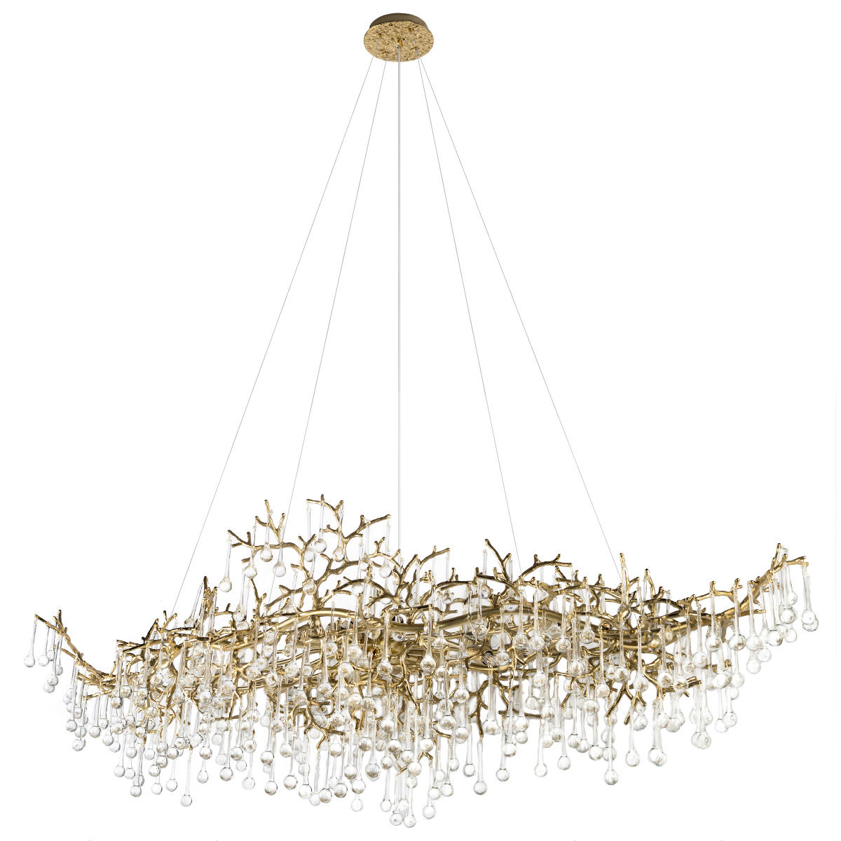 Подвесная люстра 150 см, Loft IT Coral 10351/1500L AB, бронза