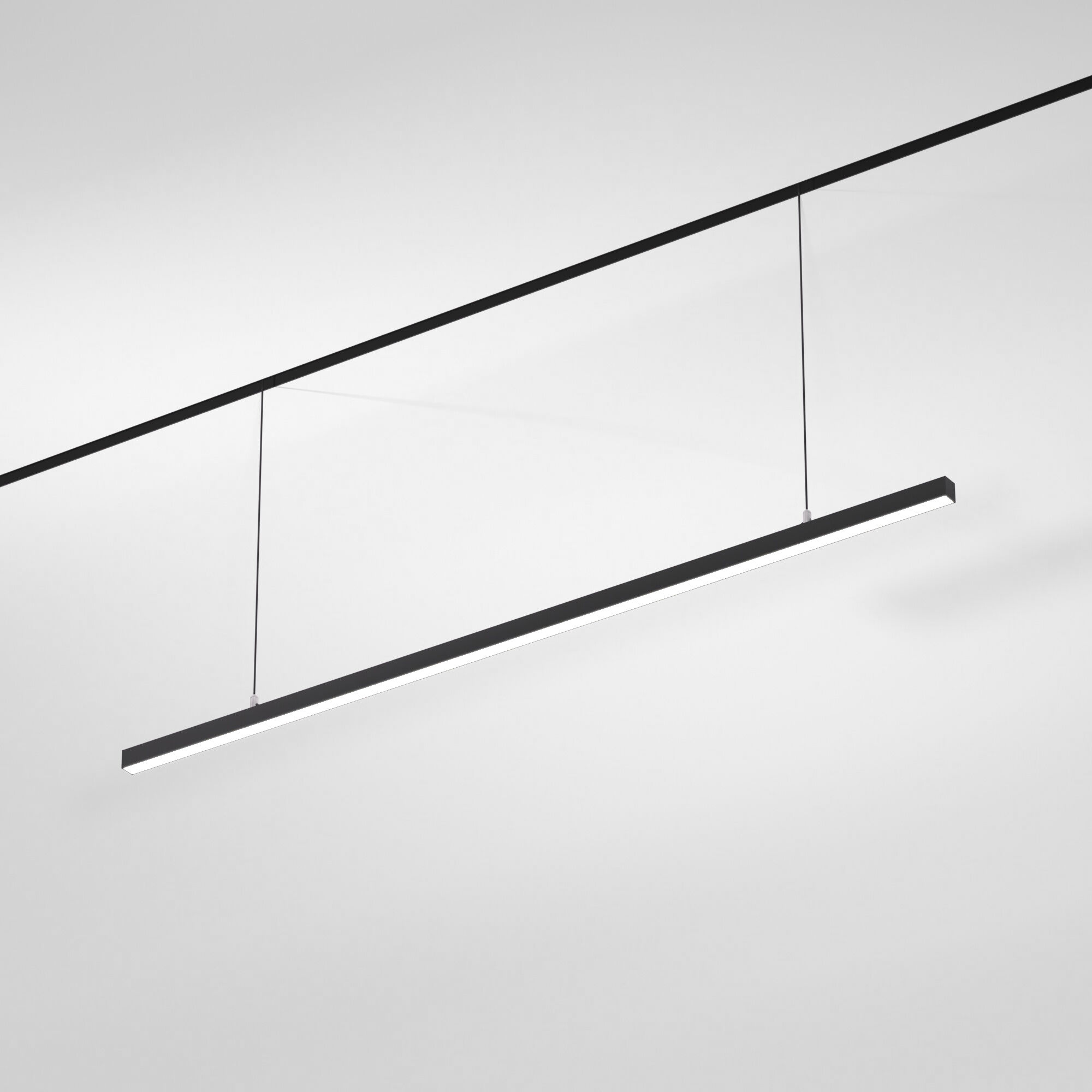 Трековый светильник магнитный 2*120*55 см, 40W 4000K Elektrostandard Slim Magnetic 85106/01 черный