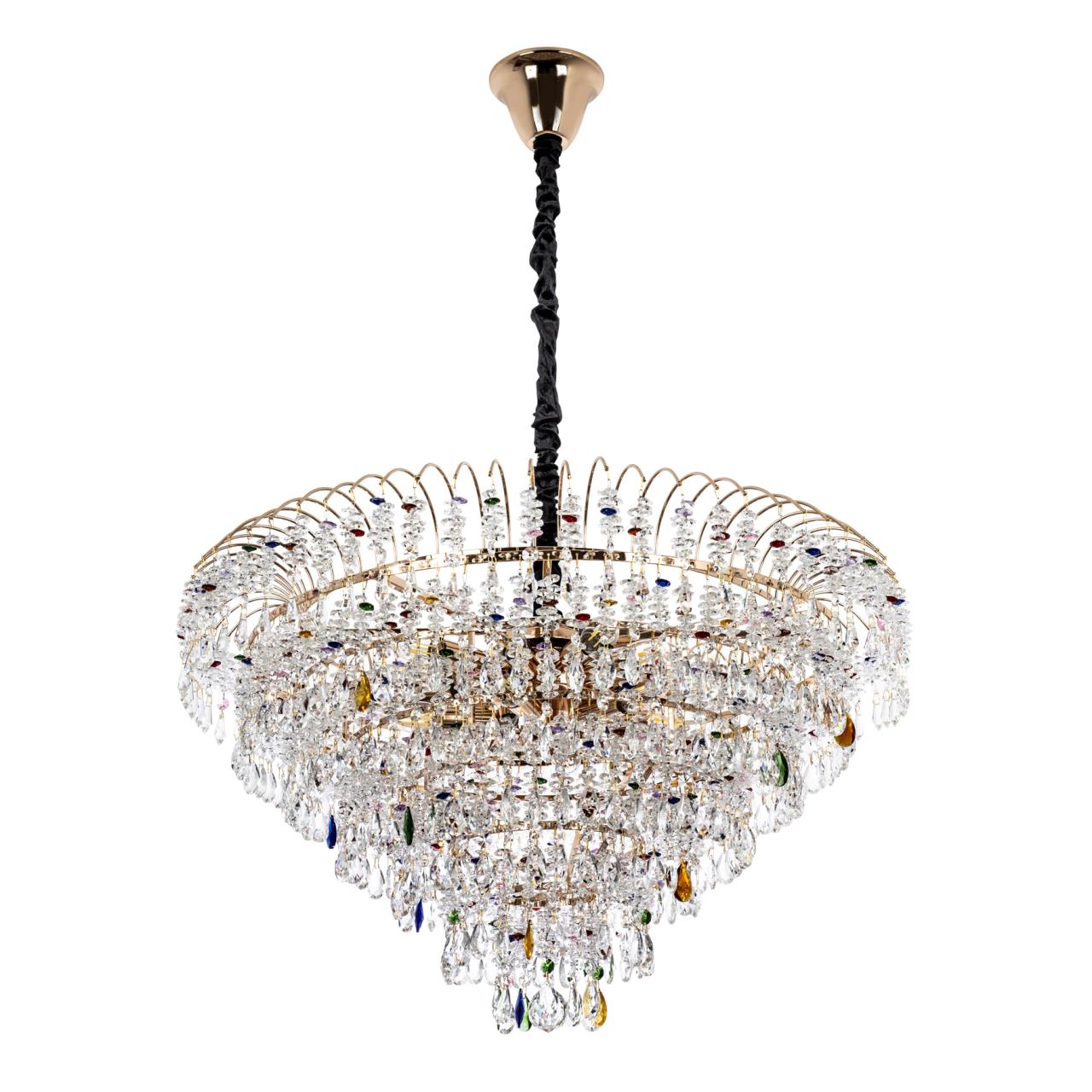 Подвесная люстра 80*80*120 см, Е14 18x40ВтW, Золото MODELUX ML.850.18