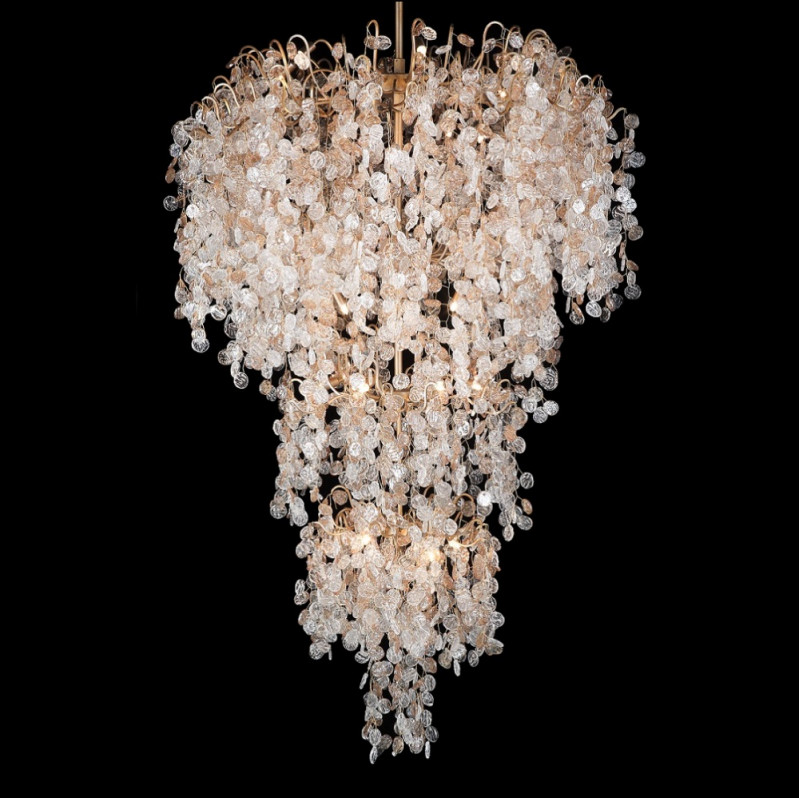 Светильник подвесной 120 см, Crystal Lux BARCELONA SP33 Золото матовое