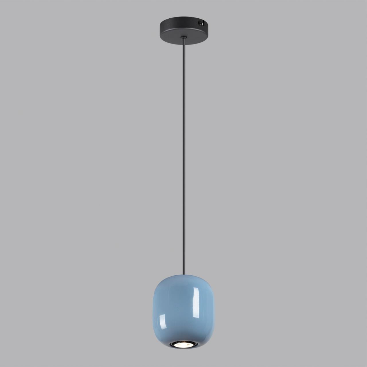 Подвес 12*12*120 см, 1 GU10*4W, Odeon Light Ovali, черный 5053/1B