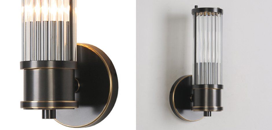 Бра Ralph Lauren Allen Single Sconce 13*12*27 см, 1*E14*60W, ImperiumLoft 44.664, Чёрный