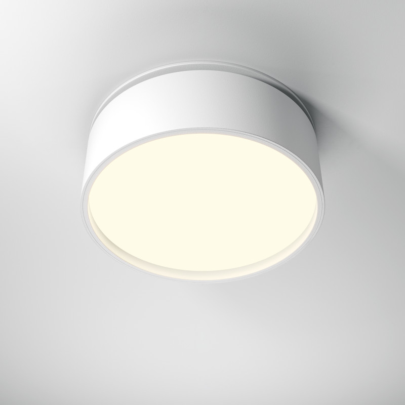 Встраиваемый светильник 12*12*6,6 см, LED, 18W, 3000К, Maytoni Technical ONDA DL024-18W3K-W белый