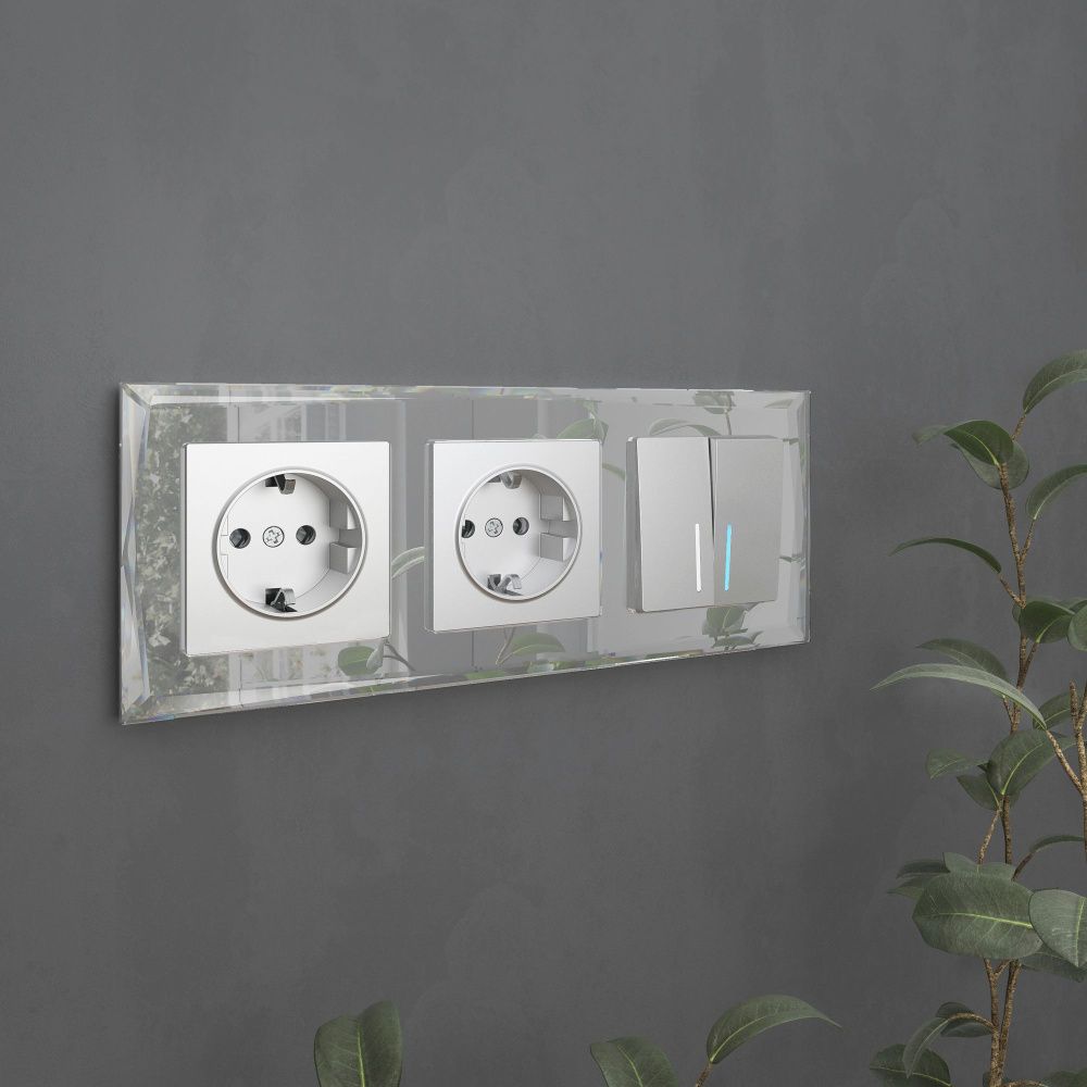 Рамка на 3 поста (зеркальный) W0031220 Werkel 4690389158834