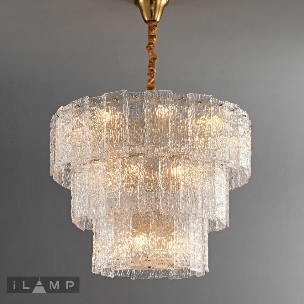 Подвесной светильник 80*75-168 см, 18*Е14*1080W, K, iLamp Manhattan P6315-D800 BR, Латунь