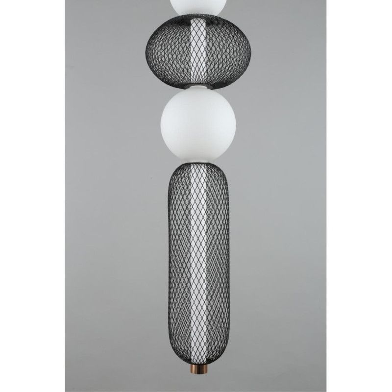 Подвесной светильник 22*130-230 см, 1*LED, 28W, 3000K, Aployt Nikusia APL.658.06.28, черный