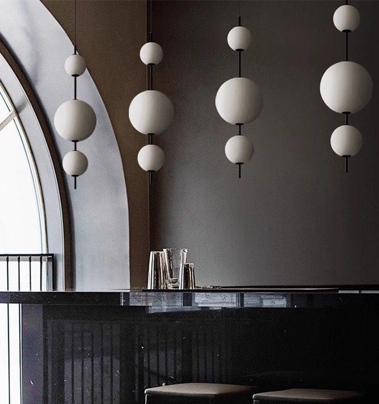 Светильник ElegantLight DZN-13549 ЧЕРНЫЙ  D250/H850-2000/3/LED/18W/4500K (150+200+100mm) 24-12