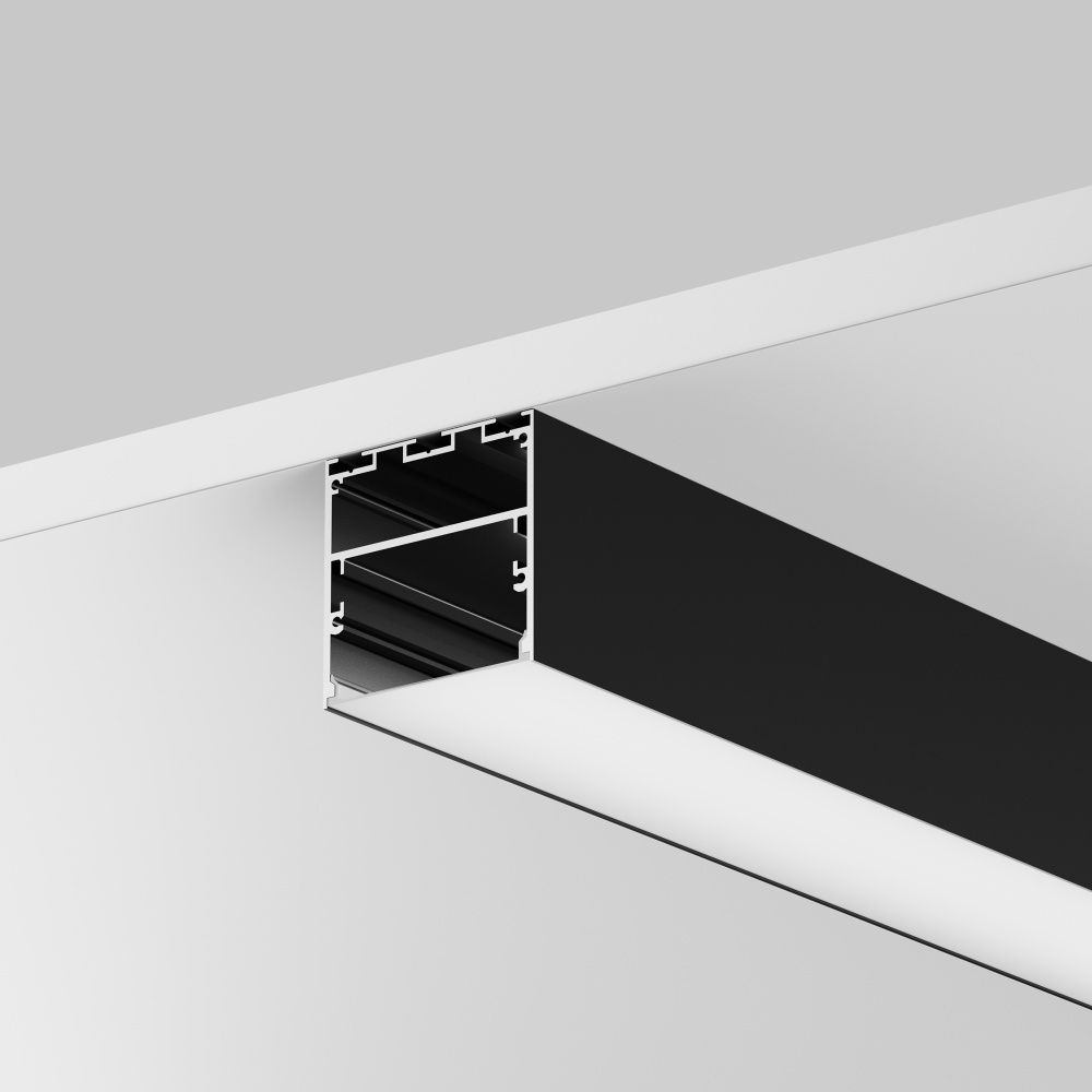 Алюминиевый профиль накладной-подвесной 50x50 (Черный, 3 м), ALM-5050T-B-3M 633009, 300*5*5 см, Maytoni  633009, Черный