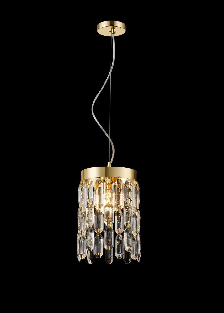 F6-ф200*H300(1200) H GOLD / ЗОЛОТО Подвесной светильник NW 2*40W (80W)*E14, Ø200 x H300 (1200), NewRgy H GOLD (Золото)
