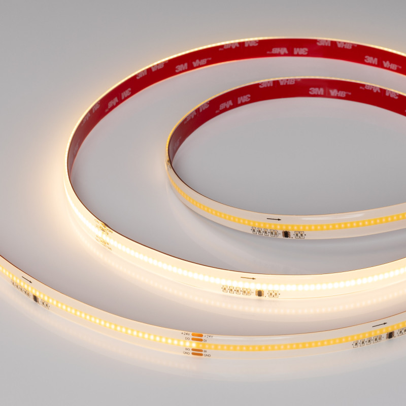 Лента герметичная SPI-COB-SE-X378-12mm 24V Warm2700-PX63-BPT (7 W/m, IP65, 5m) (Arlight, бегущий огонь) 041740. Цена указана за 5 метров. Продается кратно 5 метрам.