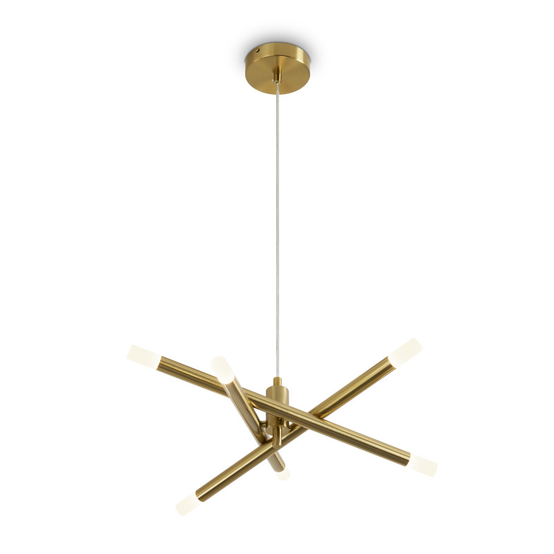 Светильник 54 см, 16W, 3000K, Freya Wands FR6130PL-L18B, латунь