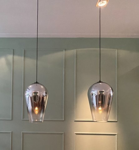 Светильник DZN-44749 ЧЕРНЫЙ/ТОНИРОВАННЫЙ D200/H300+3000/1/E27/40W без лампы FADE by Tom Dixon