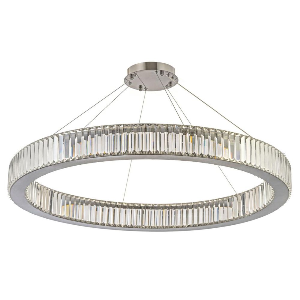 Люстра подвесная *100* см, Led лента*LED*45W, 3000/4500/6000 K, Arti Lampadari Anzio Anzio L 1.5.100.100 N, никель