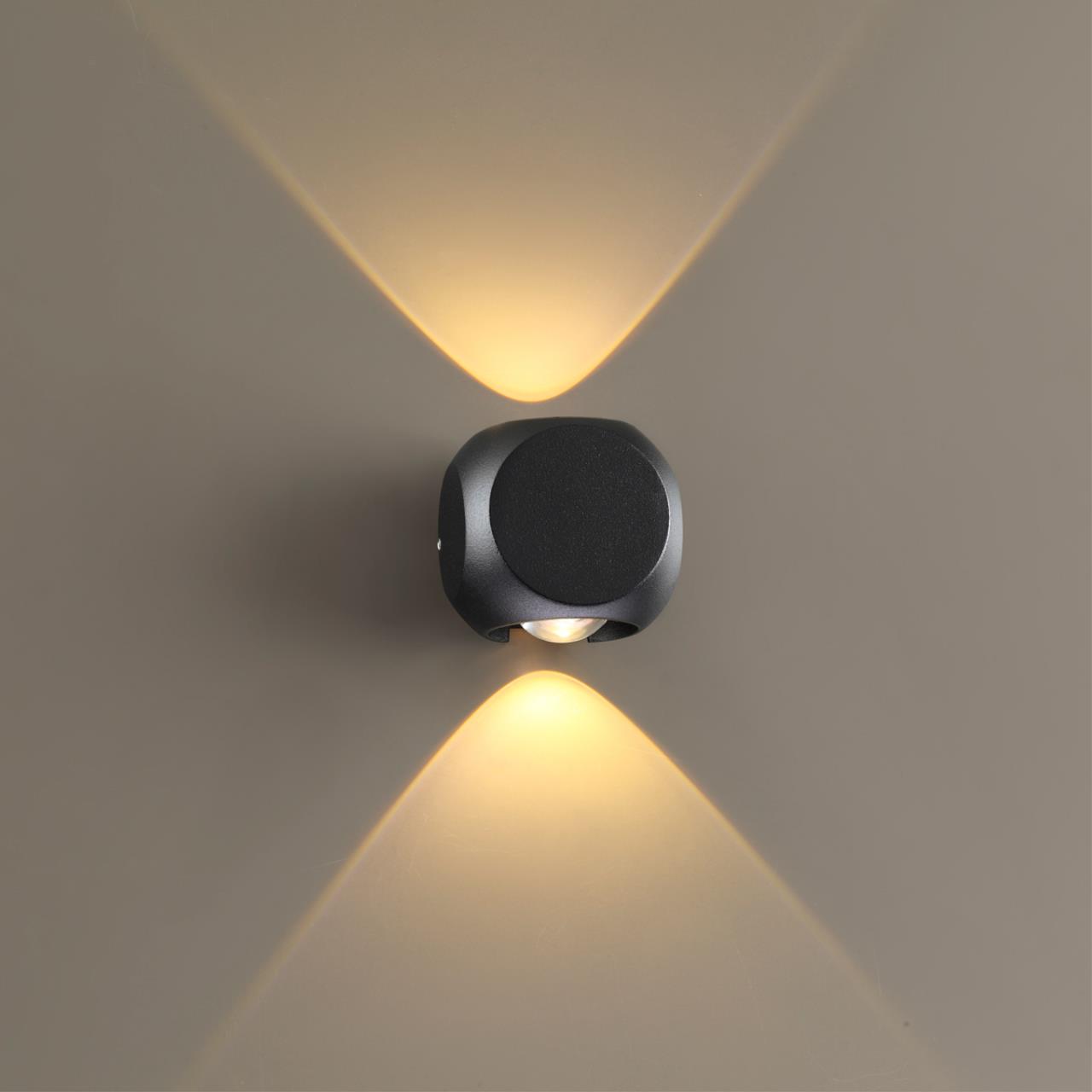 Бра 6*5*6 см, 4W, 3200K, Odeon Light Miko 4222/4WL, 4W LED, 3200K, черный