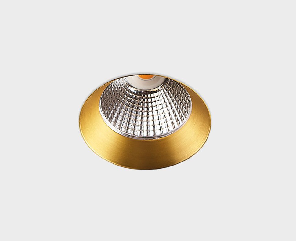 Встраиваемый светильник 12 см, 12W, 3000K, Italline IT02-028 gold 3000K, золото