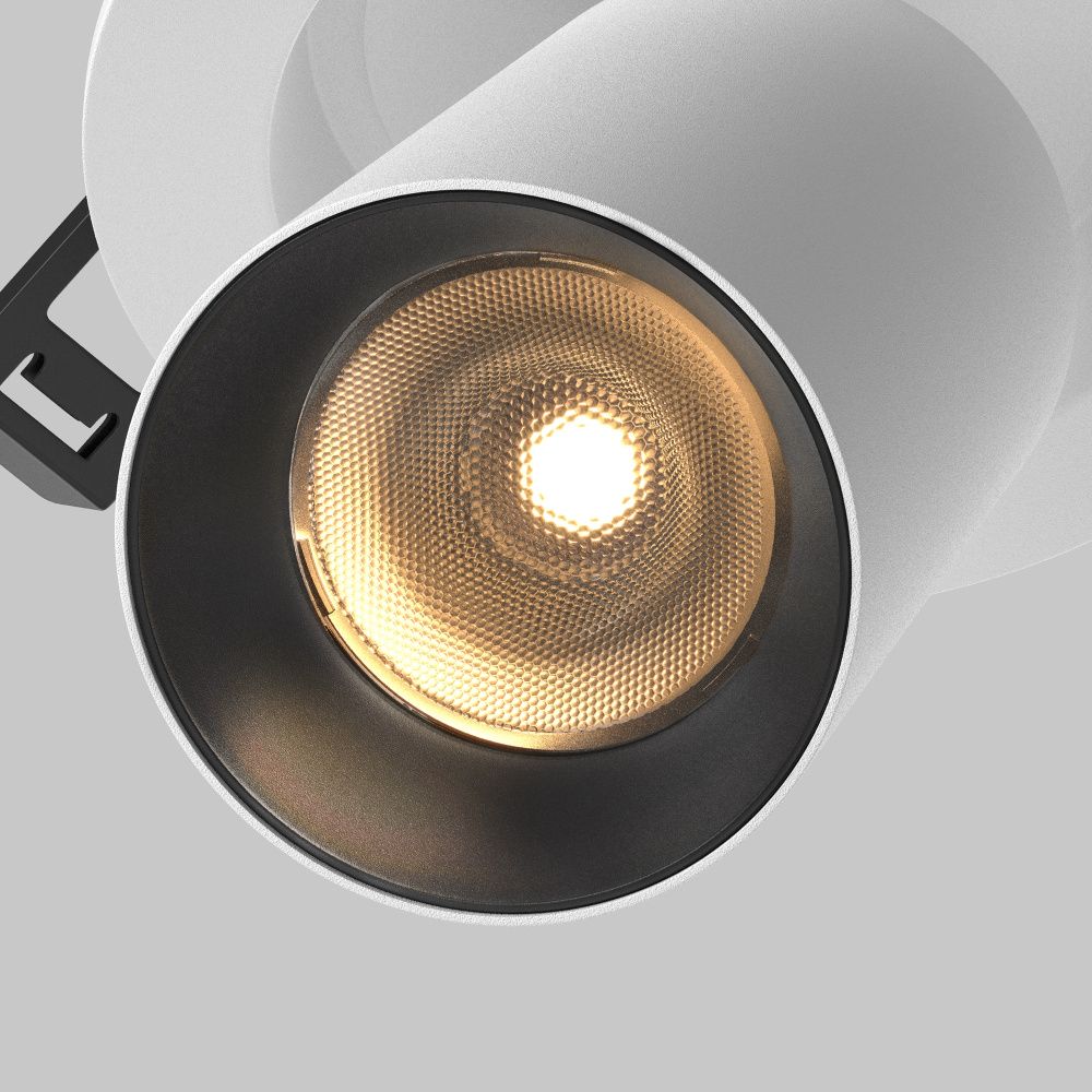 Встраиваемый светильник 12 8 см, LED*7W, 2700K, Maytoni FOCUS LED 50° C071CL-7W2.7K-WB, Белочерный