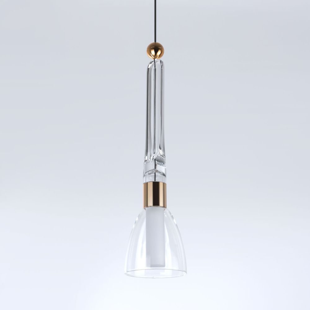 Подвесной светильник 12,5*80/200 см, LED 6W MODESTYLE MS.1630.1 золото/черный