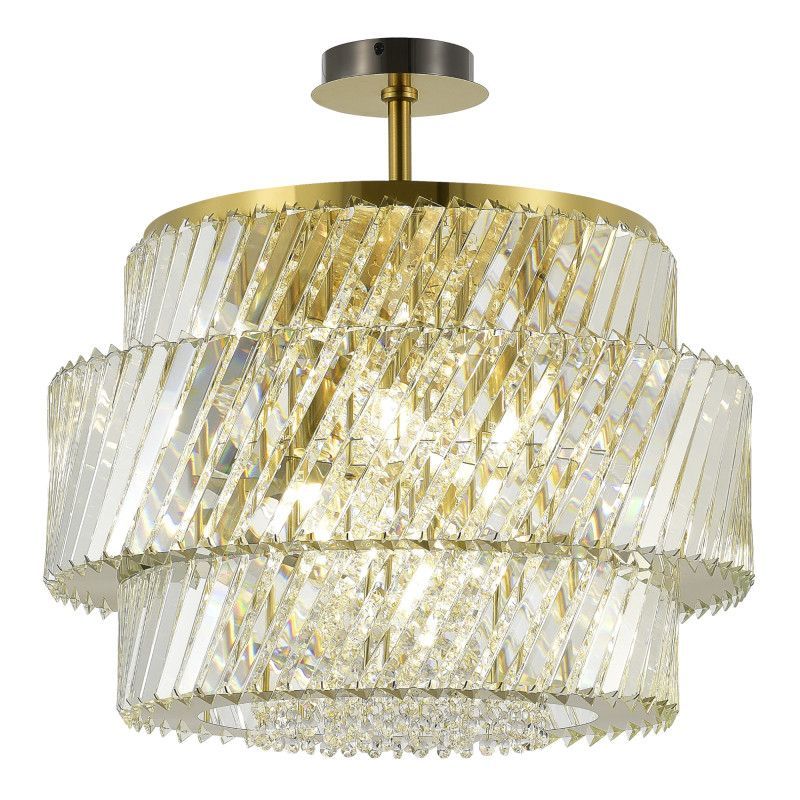 Люстра на штанге *55*53 см, 12*E14*40W, ST-Luce RITZ SL6138.313.12, латунный