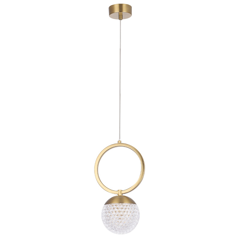 Светильник 10 см, Crystal Lux CAROLINA SP1 V1 BRASS, латунь